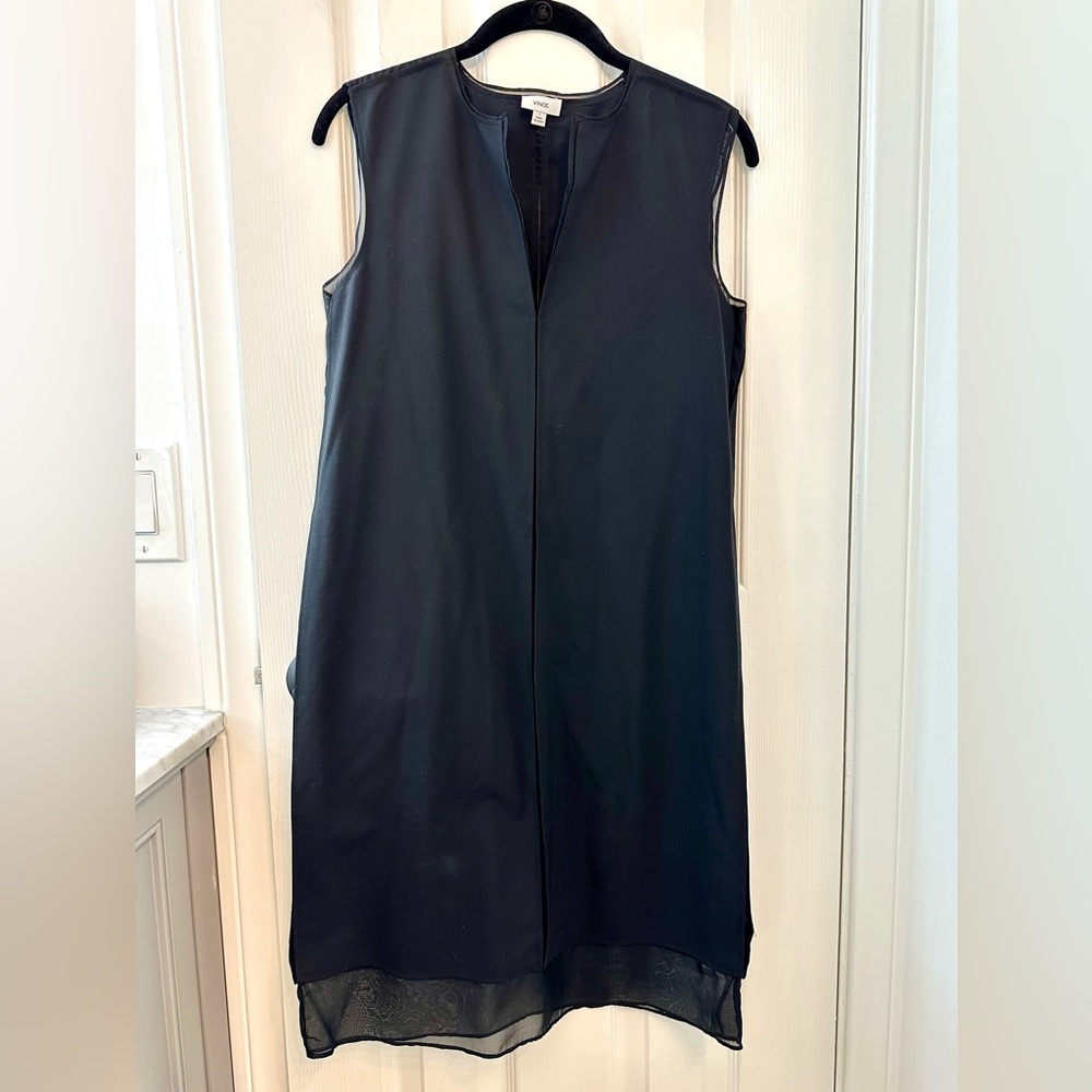 Vince // Sleeveless Sheath Black Dress